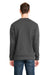 Next Level 9001 Mens Fleece Crewneck Sweatshirt w/ Pouch Pocket Heavy Metal Grey Model Back