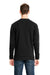 Next Level 9001 Mens Fleece Crewneck Sweatshirt w/ Pouch Pocket Black Model Back