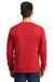 Next Level 9001 Mens Fleece Crewneck Sweatshirt w/ Pouch Pocket Red Model Back