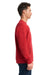 Next Level 9001 Mens Fleece Crewneck Sweatshirt w/ Pouch Pocket Red Model Side