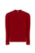 Next Level 9001 Mens Fleece Crewneck Sweatshirt w/ Pouch Pocket Red Flat Front