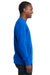 Next Level 9001 Mens Fleece Crewneck Sweatshirt w/ Pouch Pocket Royal Blue Model Side