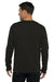 Next Level 9002NL Mens PCH Crewneck Sweatshirt Heather Black Model Back