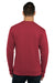 Next Level 9002NL Mens PCH Crewneck Sweatshirt Heather Cardinal Red Model Back