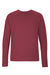 Next Level 9002NL Mens PCH Crewneck Sweatshirt Heather Cardinal Red Flat Front