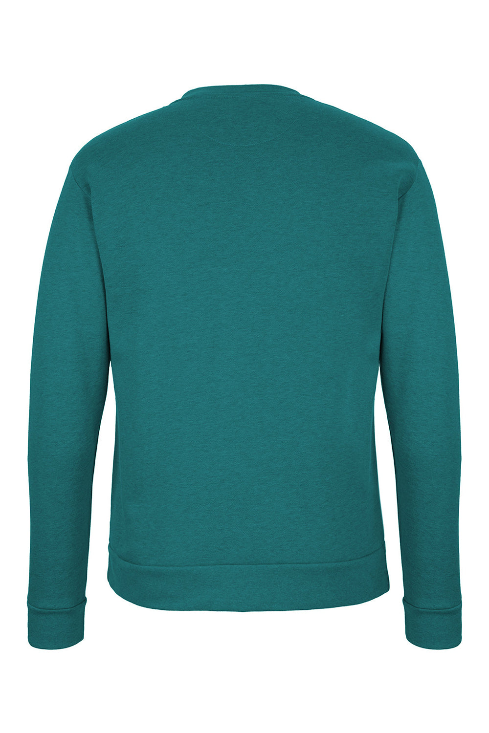 Next Level 9002NL Mens PCH Crewneck Sweatshirt Heather Teal Green Flat Back