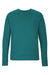 Next Level 9002NL Mens PCH Crewneck Sweatshirt Heather Teal Green Flat Front