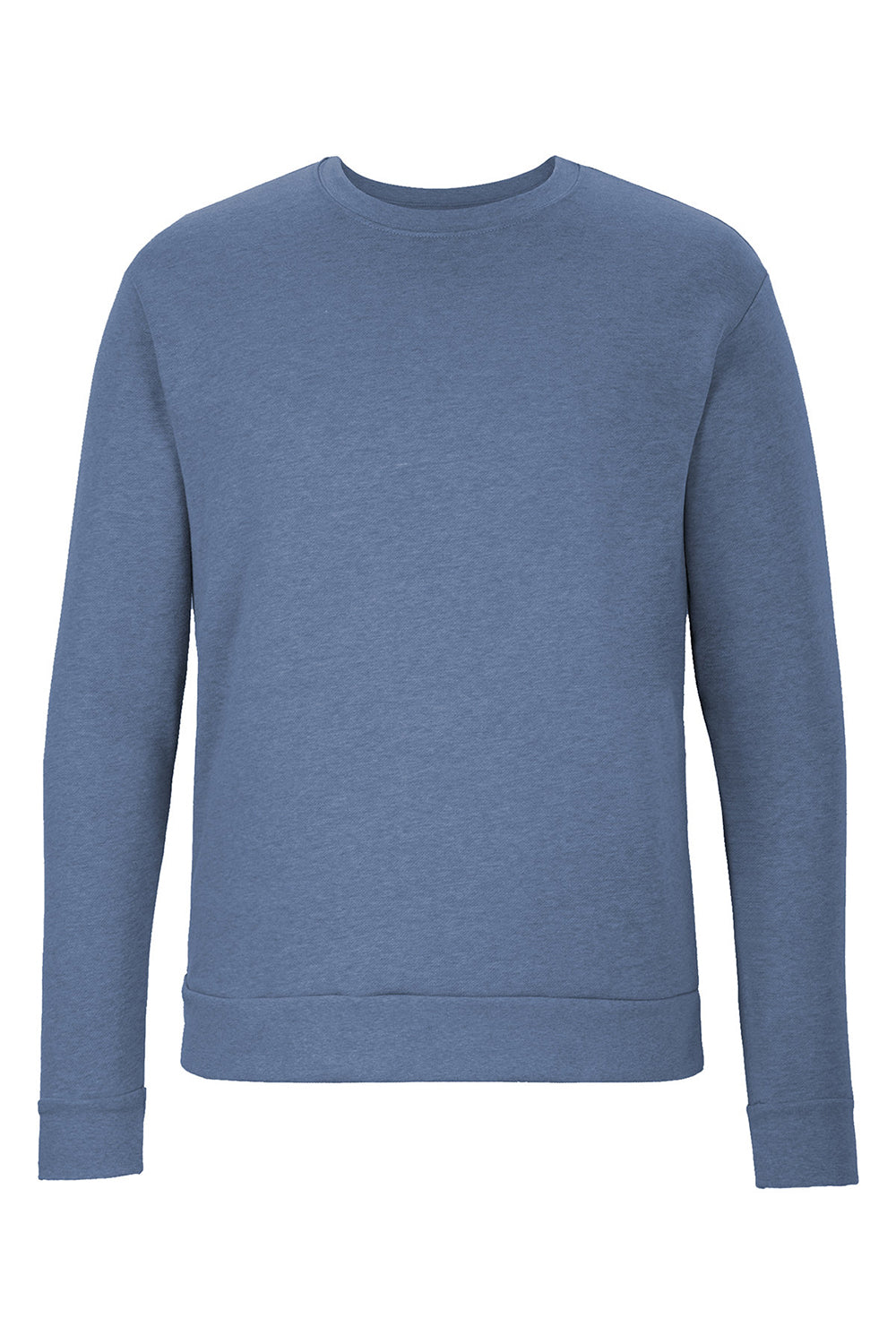 Next Level 9002NL Mens PCH Crewneck Sweatshirt Heather Bay Blue Flat Front