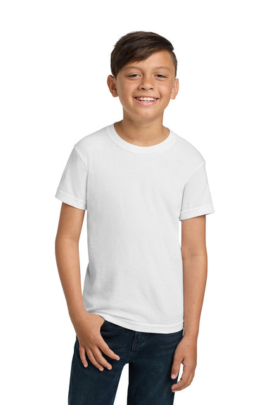 Comfort Colors 9018/C9018 Youth Short Sleeve Crewneck T-Shirt White Model Front