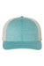 Richardson 115CH Mens Low Pro Heather Trucker Hat Heather Teal Green/Birch Flat Front