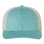 Richardson Mens Heather Snapback Trucker Hat - Heather Teal Green/Birch - NEW