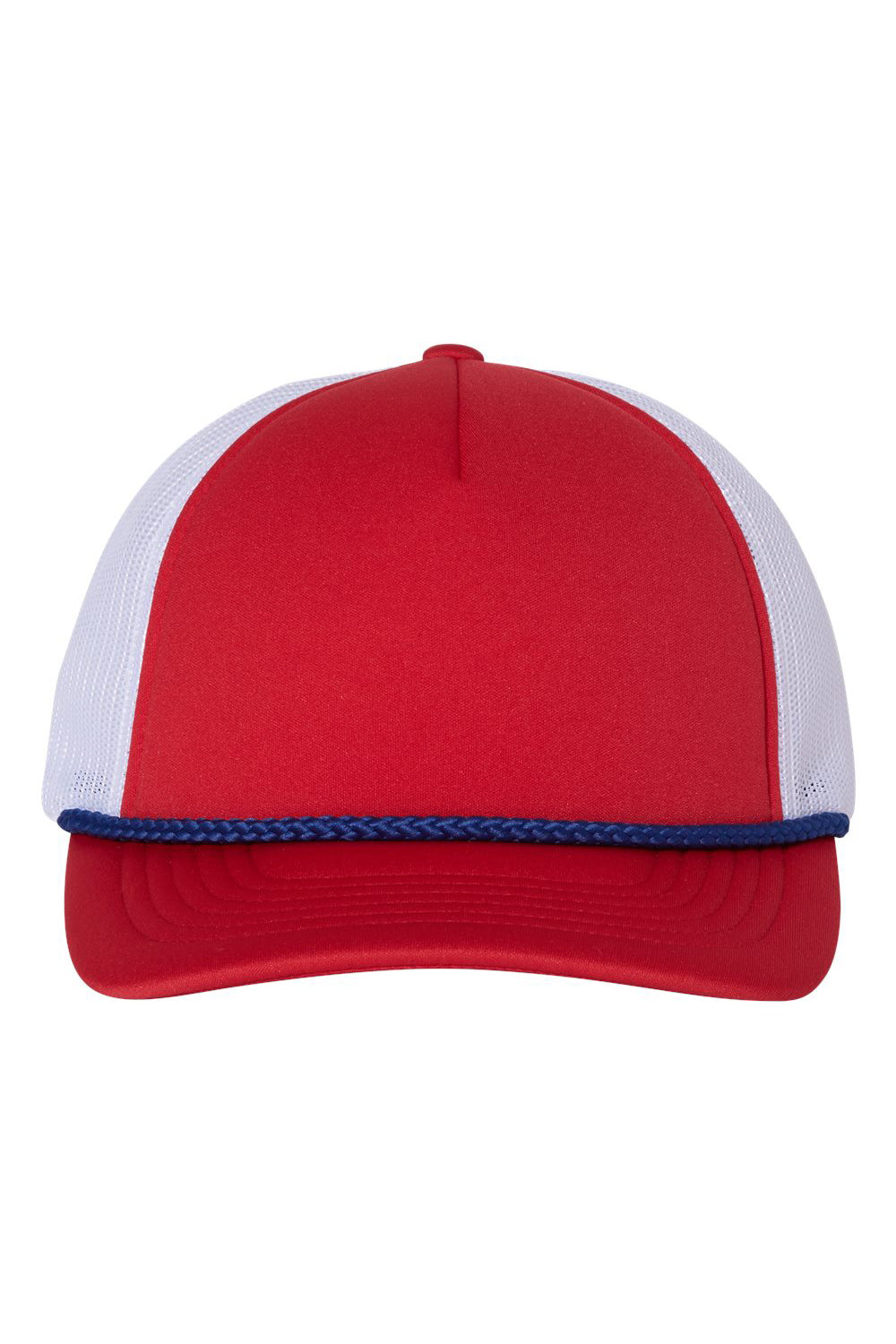 Richardson 213 Mens Low Pro Foamie Trucker Hat Red/White/Royal Blue Flat Front