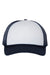 Richardson 213 Mens Low Pro Foamie Trucker Hat White/Navy Blue/Navy Blue Flat Front