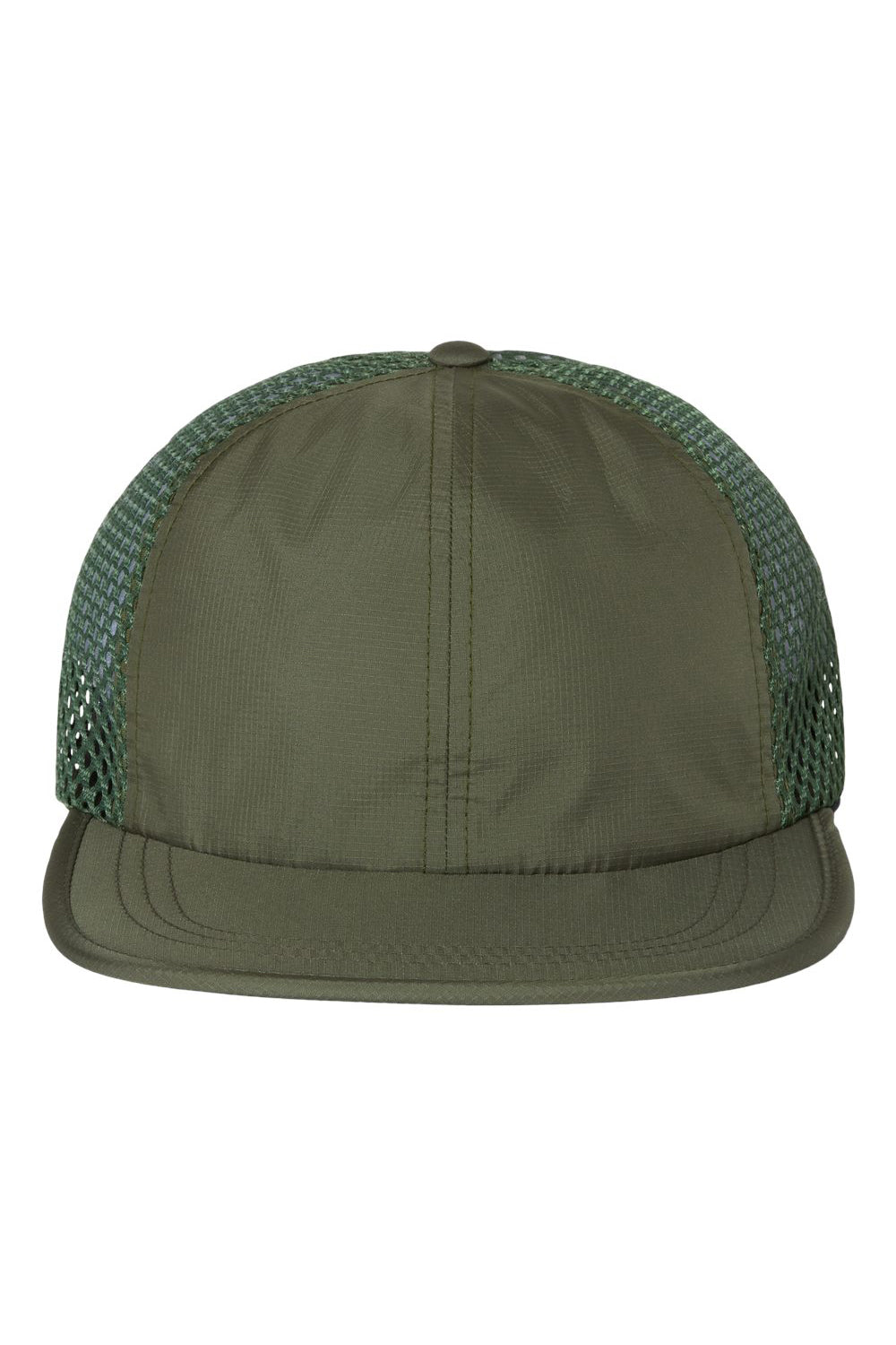 Richardson 935 Mens Rogue Wide Set Mesh Hat Olive Green Flat Front