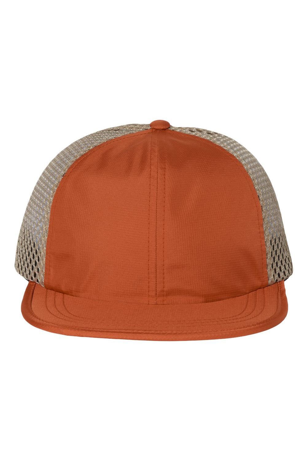 Richardson 935 Mens Rogue Wide Set Mesh Hat Texas Orange/Khaki Flat Front