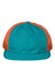 Richardson 935 Mens Rogue Wide Set Mesh Hat Teal Blue/Orange Flat Front