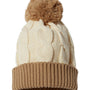 Richardson Mens Chunk Twist Cuffed Beanie - Cream/Mocha - NEW