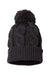 Richardson 141R Mens Chunk Twist Cuffed Beanie Heather Charcoal Grey Flat Front