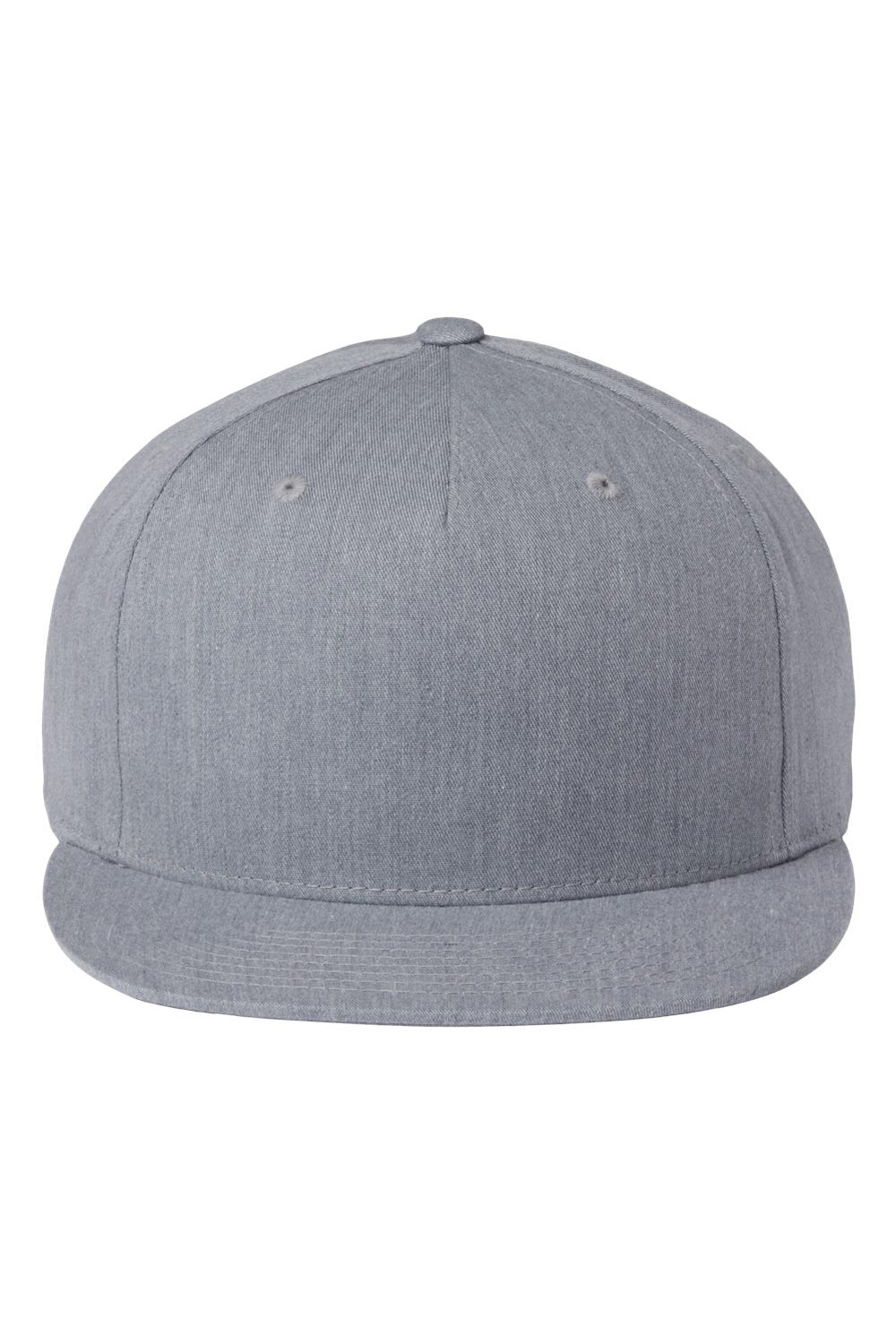 Richardson 255 Mens Pinch Front Structured Snapback Trucker Hat Heather Grey Flat Front