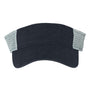 Sportsman Mens Pigment Dyed Adjustable Trucker Visor - Navy Blue/Stone - NEW