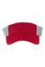 Sportsman SP540 Mens Pigment Dyed Trucker Visor Red/Stone Flat Front