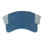 Sportsman Mens Pigment Dyed Adjustable Trucker Visor - Royal Blue/Stone - NEW