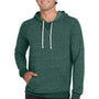 Jerzees Mens Vintage Snow French Terry Hooded Sweatshirt Hoodie w/ Pouch Pocket - Heather Forest Green