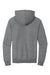 Jerzees 90M/90MR Mens Vintage Snow French Terry Hooded Sweatshirt Hoodie w/ Pouch Pocket Heather Charcoal Grey Flat Back