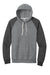 Jerzees 90M/90MR Mens Vintage Snow French Terry Hooded Sweatshirt Hoodie w/ Pouch Pocket Heather Charcoal Grey/Black Flat Front