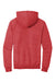 Jerzees 90M/90MR Mens Vintage Snow French Terry Hooded Sweatshirt Hoodie w/ Pouch Pocket Heather Red Flat Back