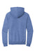 Jerzees 90M/90MR Mens Vintage Snow French Terry Hooded Sweatshirt Hoodie w/ Pouch Pocket Heather Royal Blue Flat Back