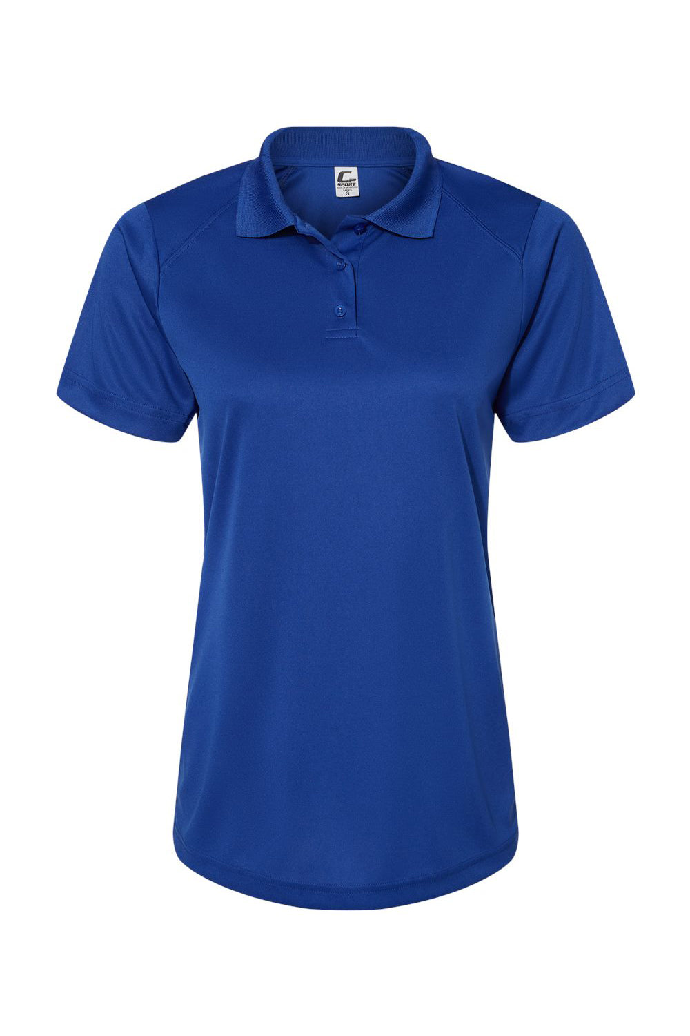 C2 Sport 5902 Womens Moisture Wicking Short Sleeve Polo Shirt Royal Blue Flat Front