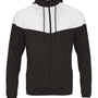 Badger Mens Spirit Full Zip Hooded Jacket - Black/White