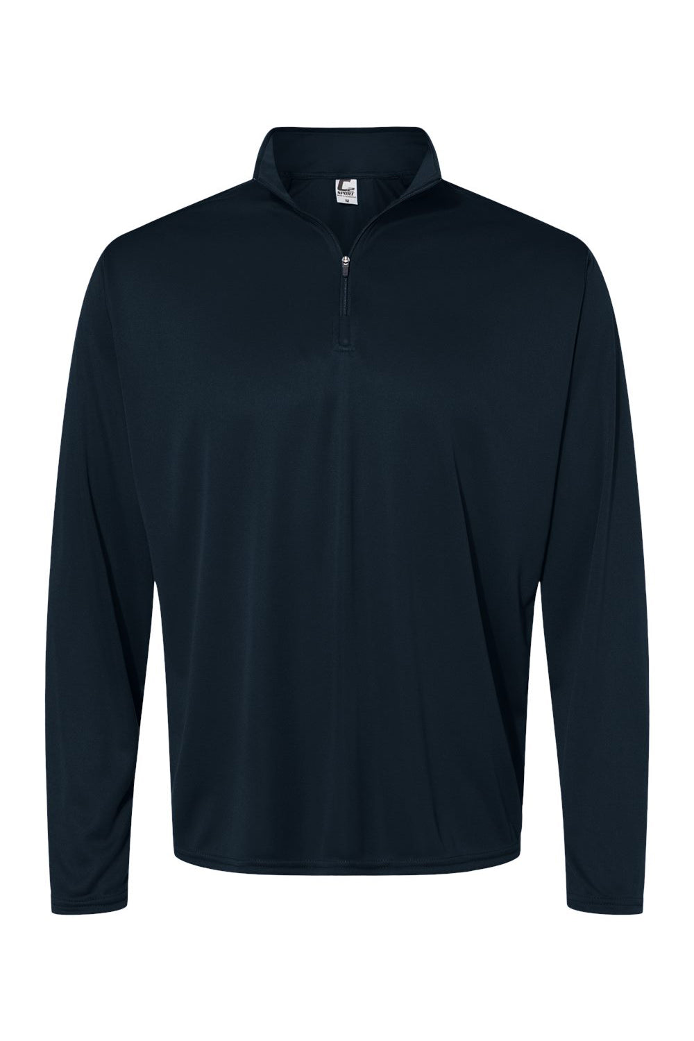 C2 Sport 5102 Mens Moisture Wicking 1/4 Zip Pullover Navy Blue Flat Front