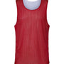 C2 Sport Mens Reversible Mesh Tank Top - Red/White