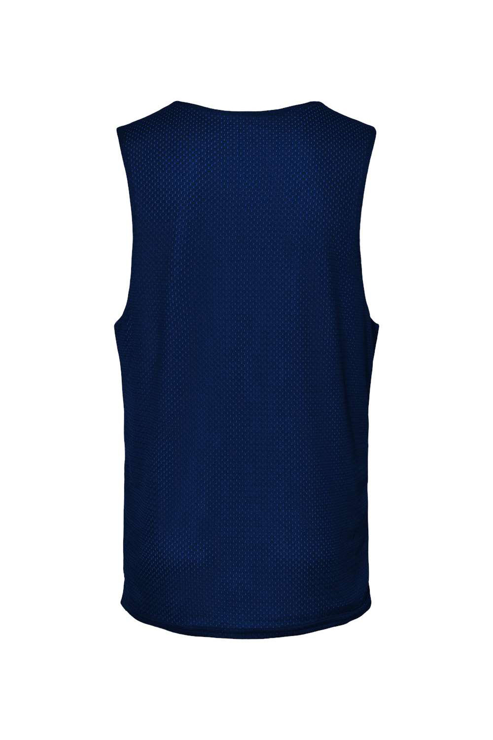 C2 Sport 5729 Mens Reversible Mesh Tank Top Navy Blue/White Flat Back