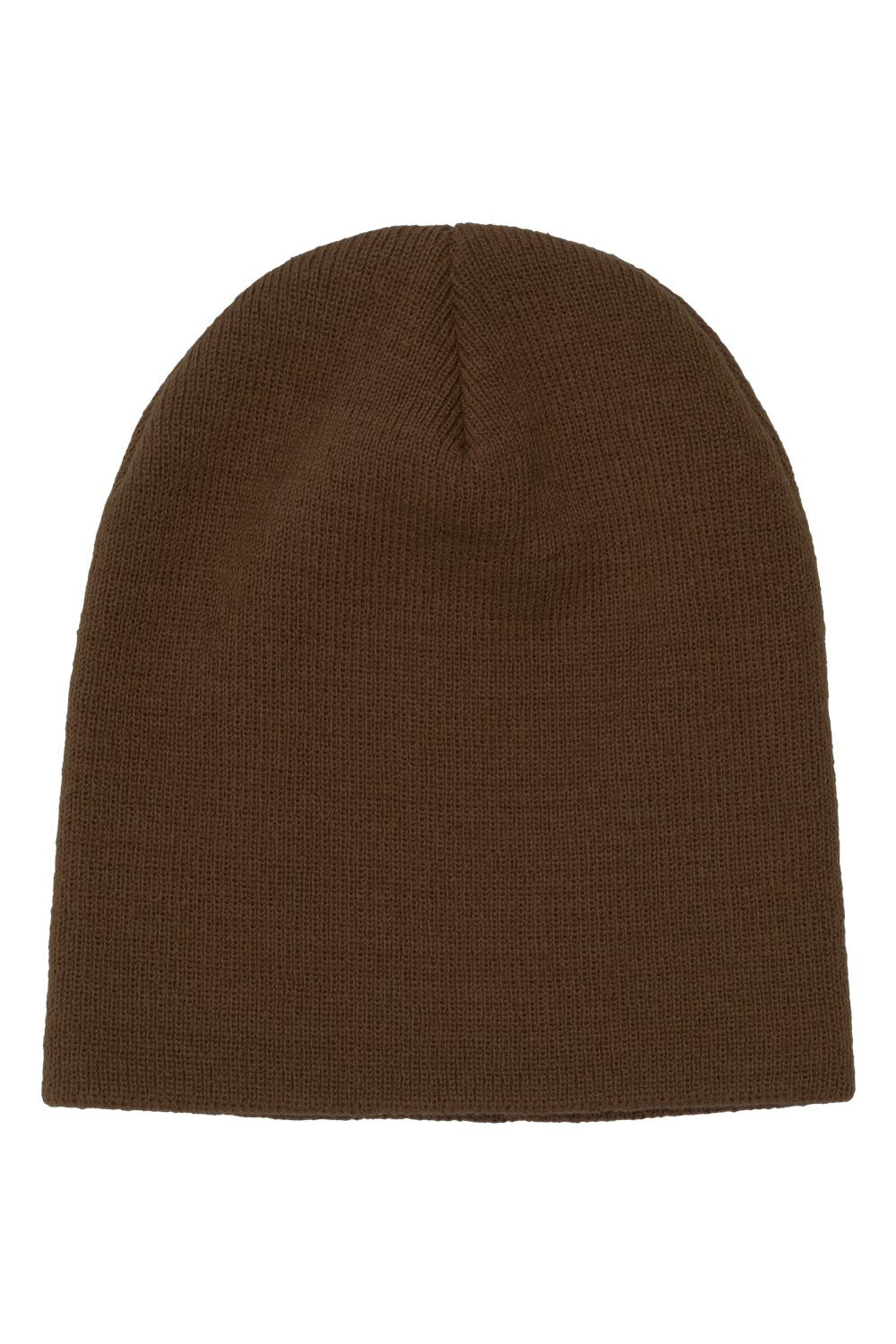 Yupoong 1500KC Mens Beanie Caramel Flat Front