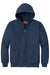 CornerStone J763H/TLJ763H Mens Duck Cloth Full Zip Hooded Jacket Navy Blue Flat Front