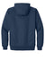 CornerStone J763H/TLJ763H Mens Duck Cloth Full Zip Hooded Jacket Navy Blue Flat Back