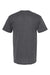 M&O 4800 Mens Gold Soft Touch Short Sleeve Crewneck T-Shirt Heather Dark Grey Flat Back