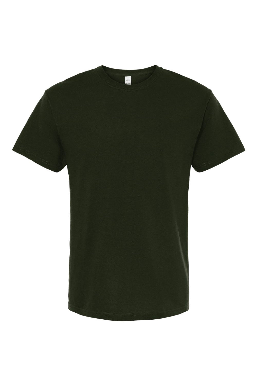 M&O 4800 Mens Gold Soft Touch Short Sleeve Crewneck T-Shirt Forest Green Flat Front