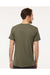 M&O 4800 Mens Gold Soft Touch Short Sleeve Crewneck T-Shirt Military Green Model Back