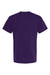 M&O 4800 Mens Gold Soft Touch Short Sleeve Crewneck T-Shirt Purple Flat Back