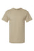 M&O 4800 Mens Gold Soft Touch Short Sleeve Crewneck T-Shirt Sand Flat Front