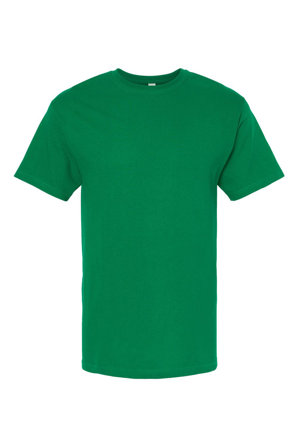 M&O 4800 Mens Gold Soft Touch Short Sleeve Crewneck T-Shirt Fine Kelly Green Flat Front