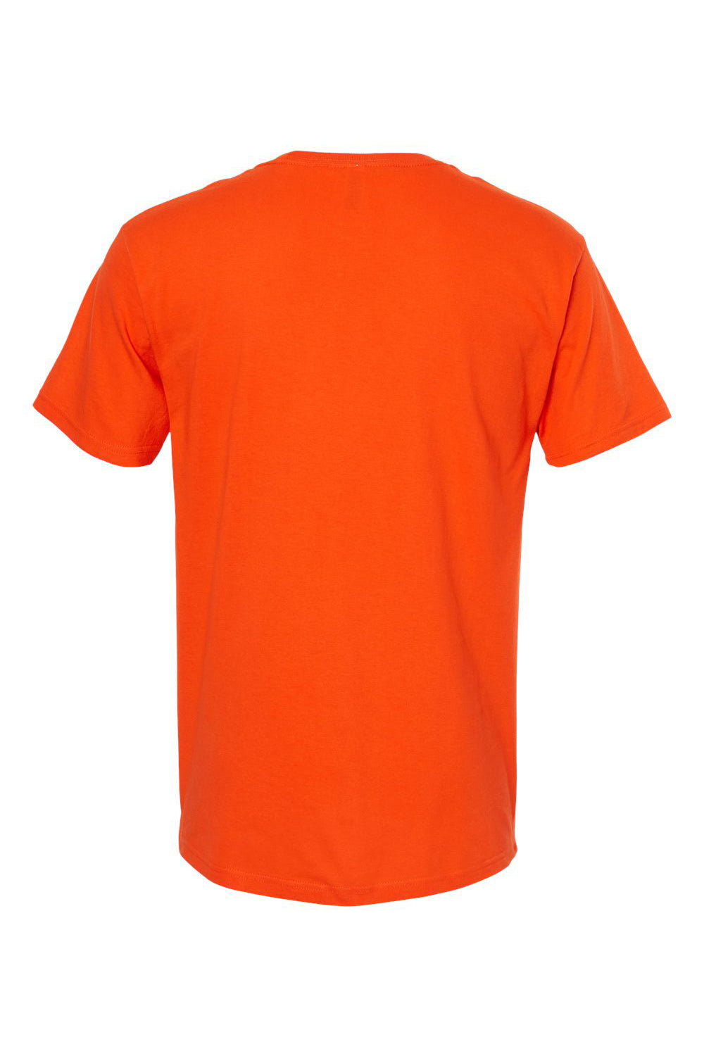 M&O 4800 Mens Gold Soft Touch Short Sleeve Crewneck T-Shirt Orange Flat Back