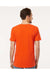 M&O 4800 Mens Gold Soft Touch Short Sleeve Crewneck T-Shirt Orange Model Back