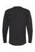 M&O 4820 Mens Gold Soft Touch Long Sleeve Crewneck T-Shirt Black Flat Back