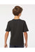 M&O 4850 Youth Gold Soft Touch Short Sleeve Crewneck T-Shirt Black Model Back