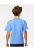 M&O 4850 Youth Gold Soft Touch Short Sleeve Crewneck T-Shirt Carolina Blue Model Back